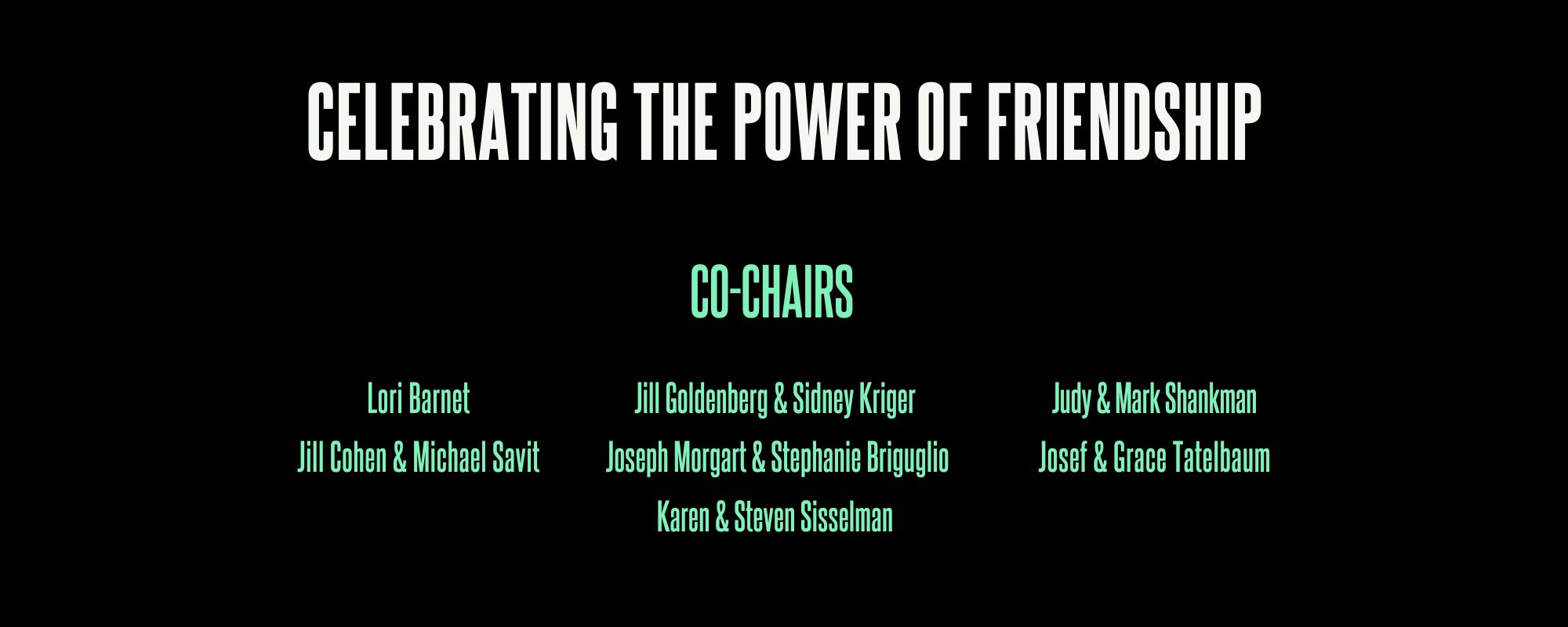 co chairs website
